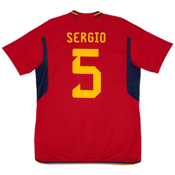 2022-23 Spain Home Shirt Sergio #5