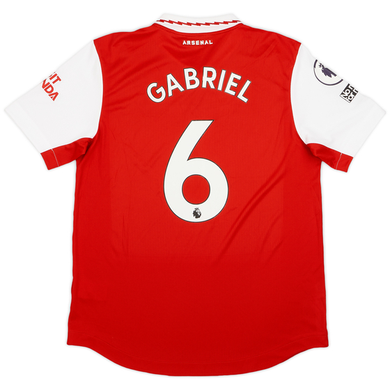2022-23 Arsenal Match Issue Home Shirt Gabriel #6