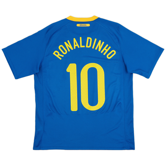2010-11 Brazil Away Shirt Ronaldinho #10 - 8/10 - (M)