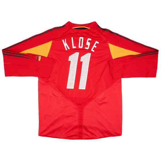 2004-06 Germany Player Issue Third L/S Shirt Klose #11 - 9/10 - (XL)