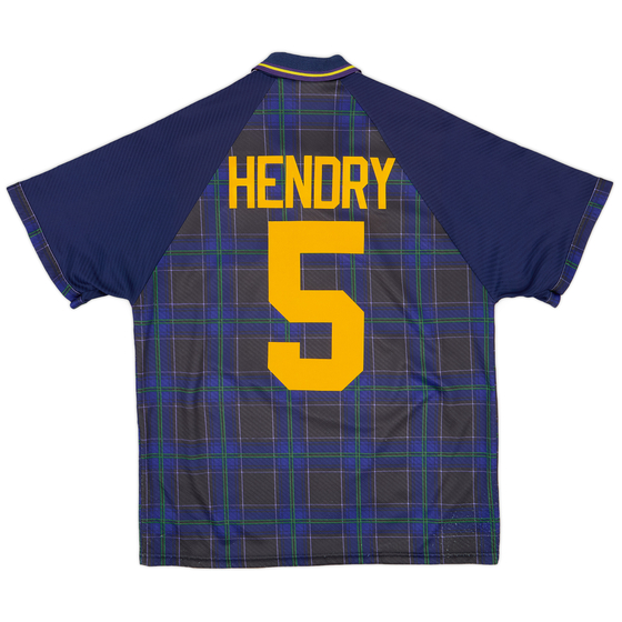 1994-96 Scotland Home Shirt Hendry #5 - 8/10 - (L)