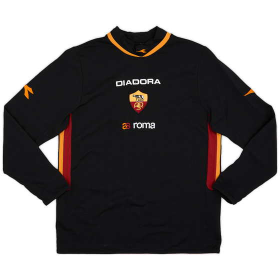 2003-04 Roma Diadora Training L/S Shirt - 9/10 - (S)