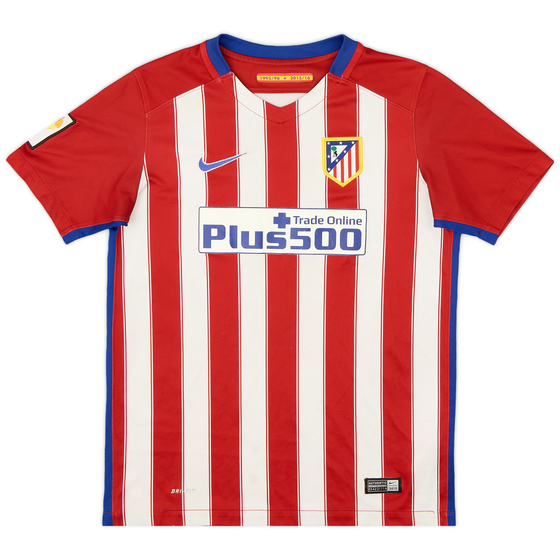 2015-16 Atletico Madrid Home Shirt - 6/10 - (L.Boys)