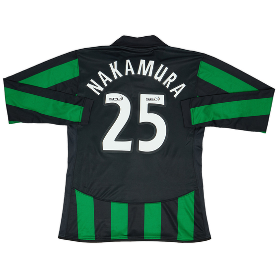 2006-08 Celtic Player Issue Away L/S Shirt Nakamura #25 - 9/10 - (L)