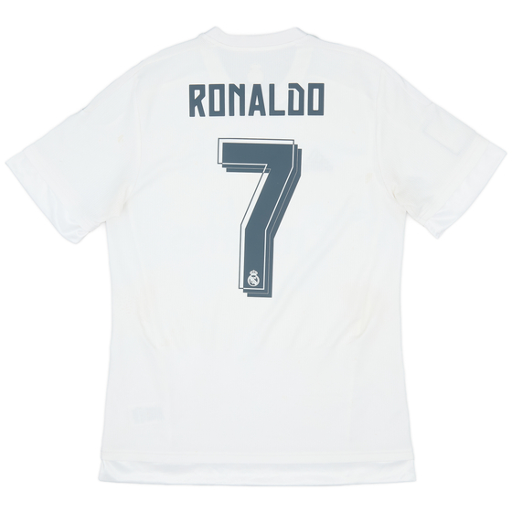 2015-16 Real Madrid Home Shirt Ronaldo #7 - 8/10 - (M)