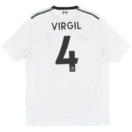 2017-18 Liverpool Away Shirt Virgil #4 - 7/10 - (L)