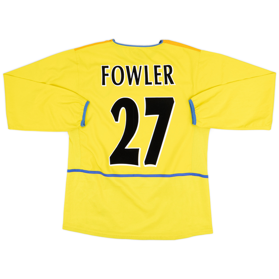 2002-03 Leeds United Away L/S Shirt Fowler #27 - 8/10 - (M)
