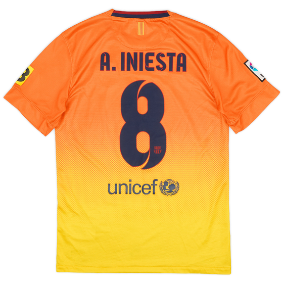 2012-13 Barcelona Away Shirt A. Iniesta #8 - 8/10 - (S)