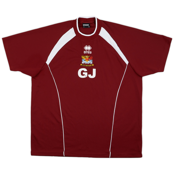 2000s Newport County Errea Staff Issue Training Shirt 'GJ' - 7/10 - (XXL)