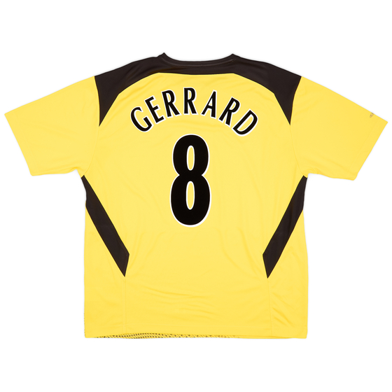 2004-06 Liverpool Away Shirt Gerrard #8 - 8/10 - (XL)