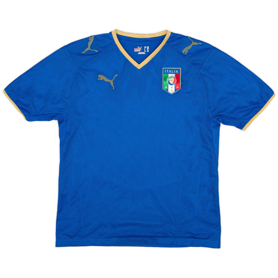 2007-08 Italy Home Shirt - 9/10 - (YXL)