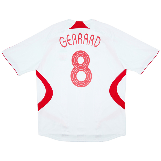 2007-08 Liverpool Away Shirt Gerrard #8 - 7/10 - (XXL)