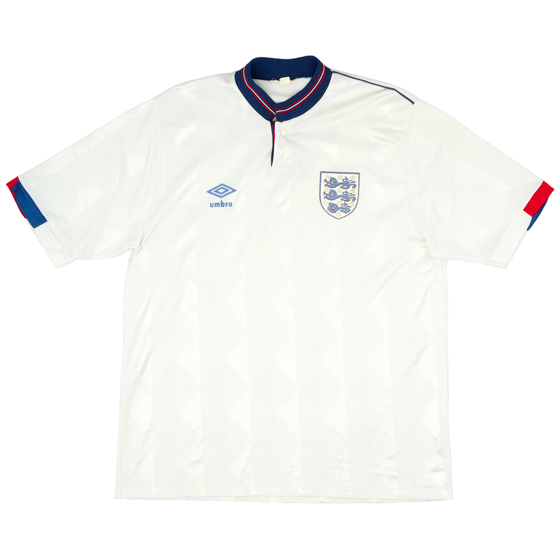 1987-90 England Home Shirt - 8/10 - (L)