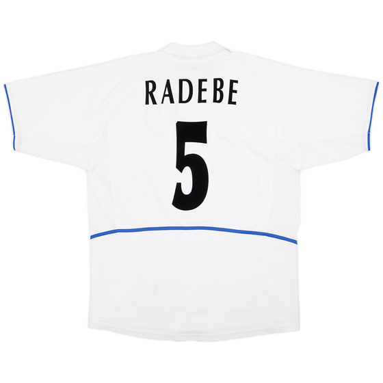 2002-03 Leeds United Home Shirt Radebe #5 - 9/10 - (L)