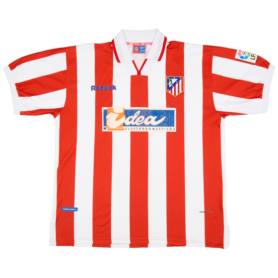 2000-01 Atletico Madrid Home Shirt - 5/10 - (XL)