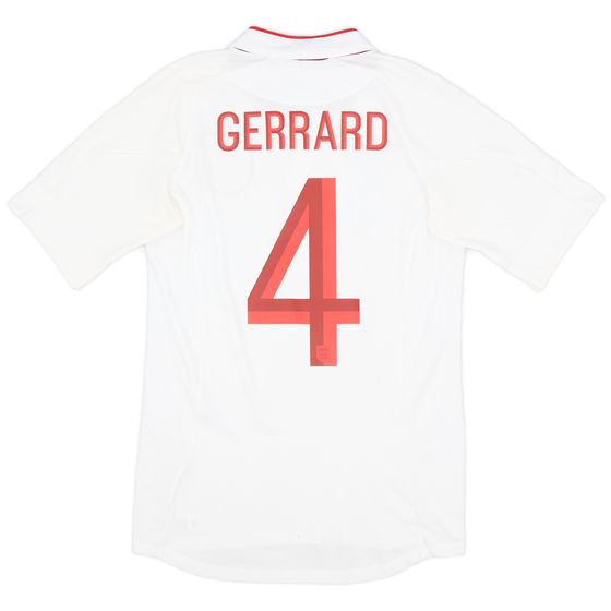 2012-13 England Home Shirt Gerrard #4 - 9/10 - (XS)