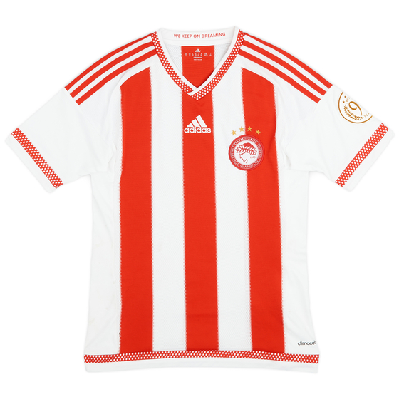 2015-16 Olympiakos Home Shirt - 7/10 - (XS)
