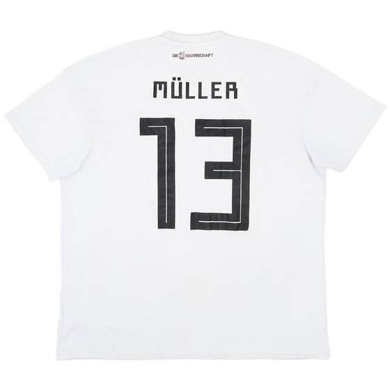 2018-19 Germany Home Shirt Muller #13 - 3/10 - (XL)