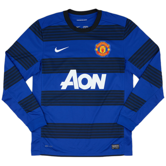 2011-13 Manchester United Away L/S Shirt - 9/10 - (M)