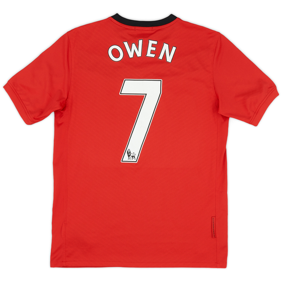 2009-10 Manchester United Home Shirt Owen #7 - 7/10 - (XL.Boys)