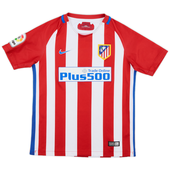 2016-17 Atletico Madrid Home Shirt - 9/10 - (M.Boys)