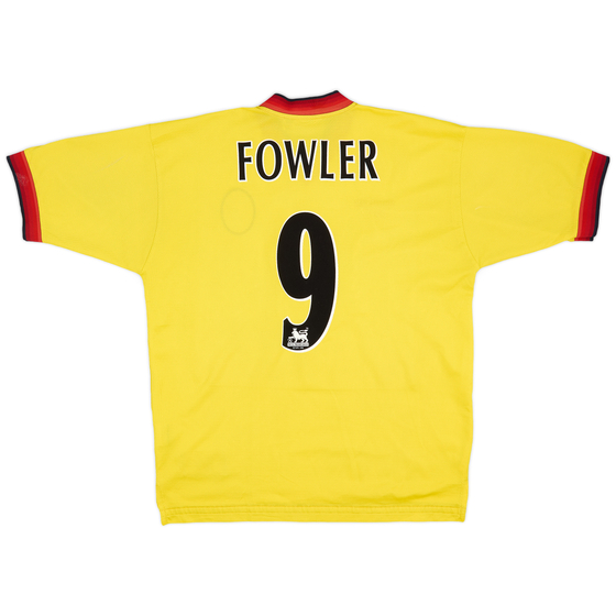 1997-99 Liverpool Away Shirt Fowler #9 - 8/10 - (L)