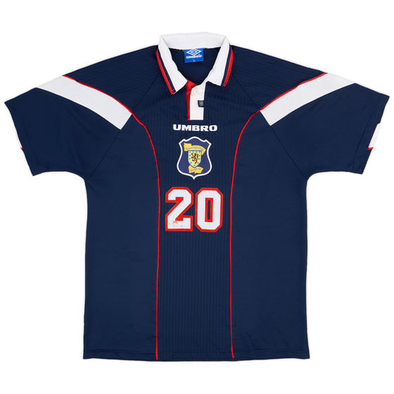 1996-98 Scotland Home Shirt #20 - 7/10 - (XL)