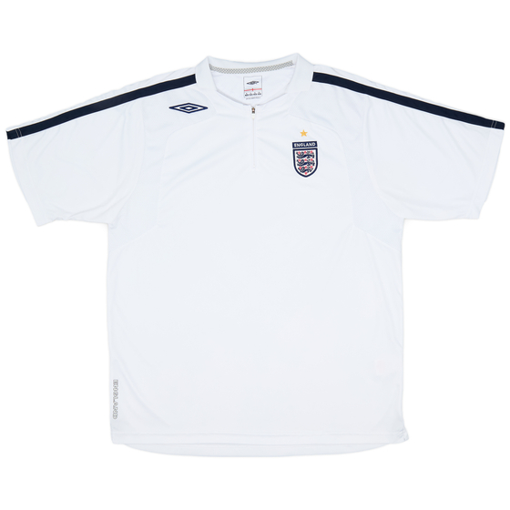 2004-05 England Umbro 1/4 Zip Training Shirt - 9/10 - (XL)