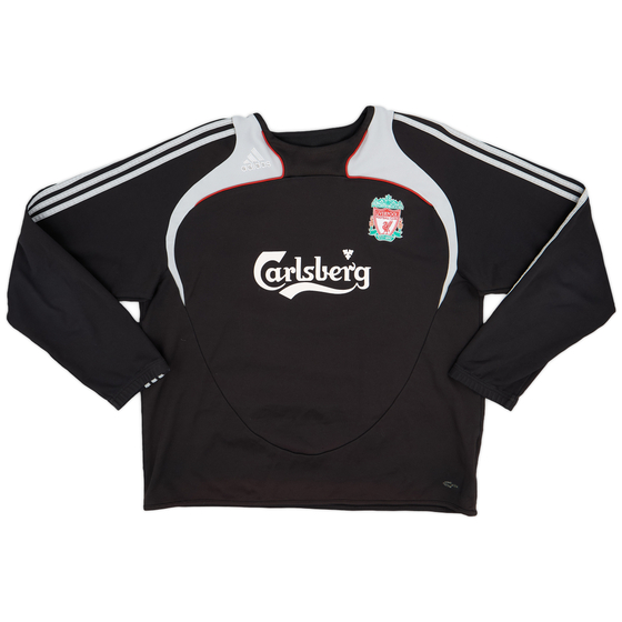 2008-09 Liverpool adidas Sweat Top - 9/10 - (XXL)