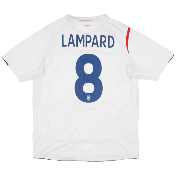 2005-07 England Home Shirt Lampard #8 - 5/10 - (XL)