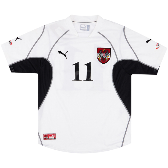 2003 Austria Match Issue Home Shirt #11 (Kollmann) v Netherlands