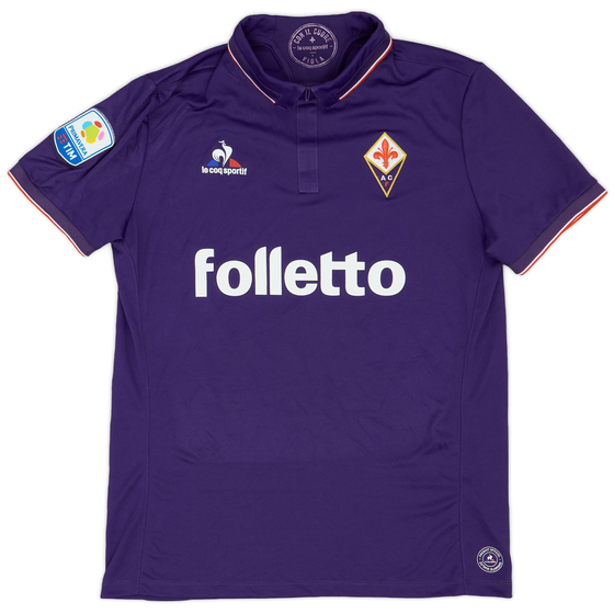 2016-17 Fiorentina Signed Home Shirt #30 - 9/10 - (L)
