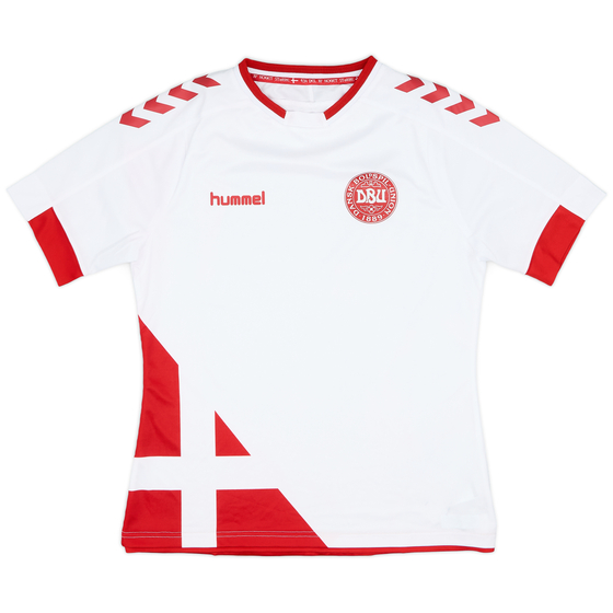 2017 Denmark Women's Away Shirt - 9/10 - (Women's L)