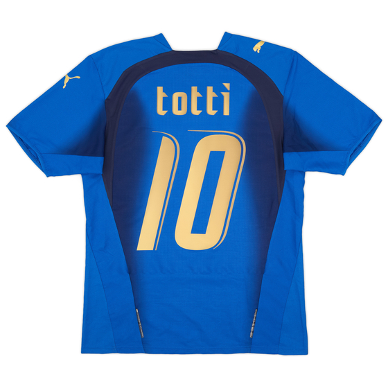 2006 Italy Home Shirt Totti #10 - 6/10 - (S)