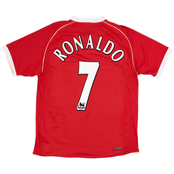 2006-07 Manchester United Home Shirt Ronaldo #7 - 8/10 - (M)