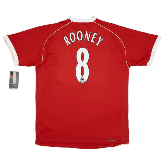 2006-07 Manchester United Home Shirt Rooney #8 (XXL)