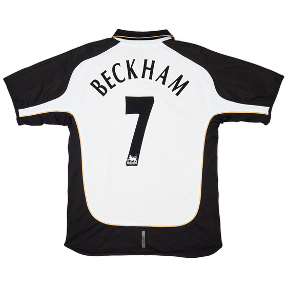 2001-02 Manchester United Centenary Away/Third Shirt Beckham #7 - 8/10 - (L)
