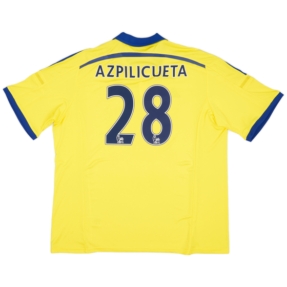 2014-15 Chelsea Away Shirt Azpilicueta #28 (XXL)