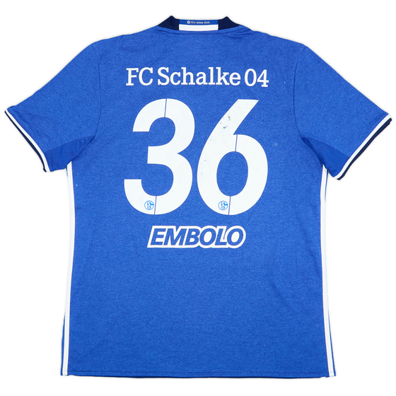 2016-18 Schalke Home Shirt Embolo #36 - 6/10 - (L)