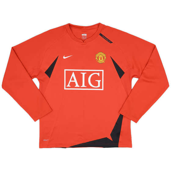 2007-08 Manchester United Nike Sweat Top - 9/10 - (M)