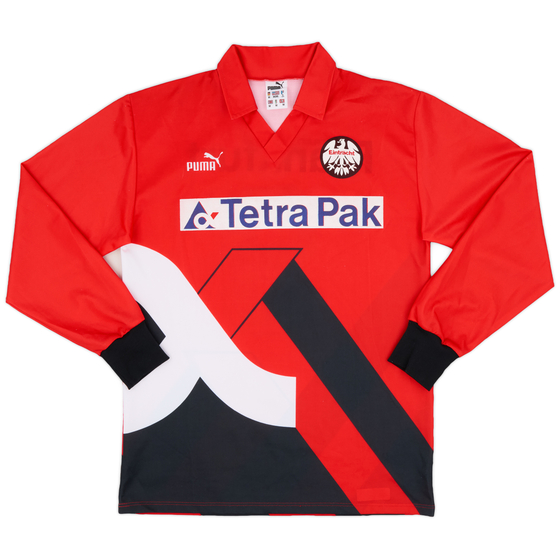 1993-94 Eintracht Frankfurt Home L/S Shirt #9 - 8/10 - (M)