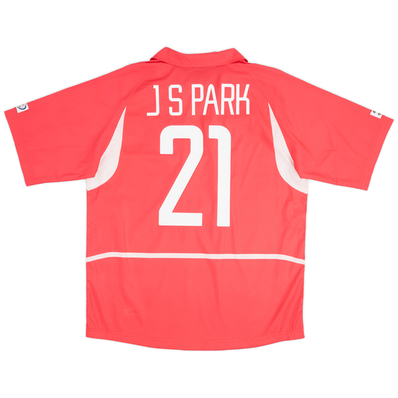 2002-03 South Korea Home Shirt J.S.Park #21 - 9/10 - (M)