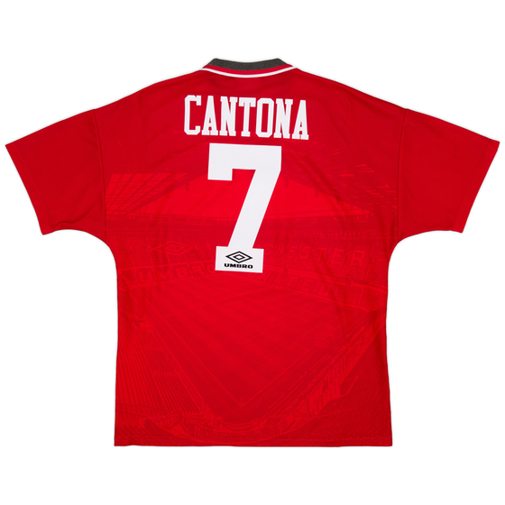 1994-96 Manchester United Home Shirt Cantona #7 - 8/10 - (L)
