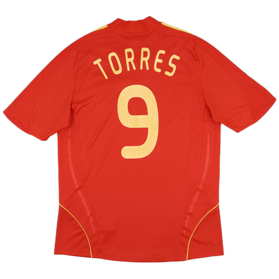 2007-09 Spain Home Shirt Torres #9 - 8/10 - (L)