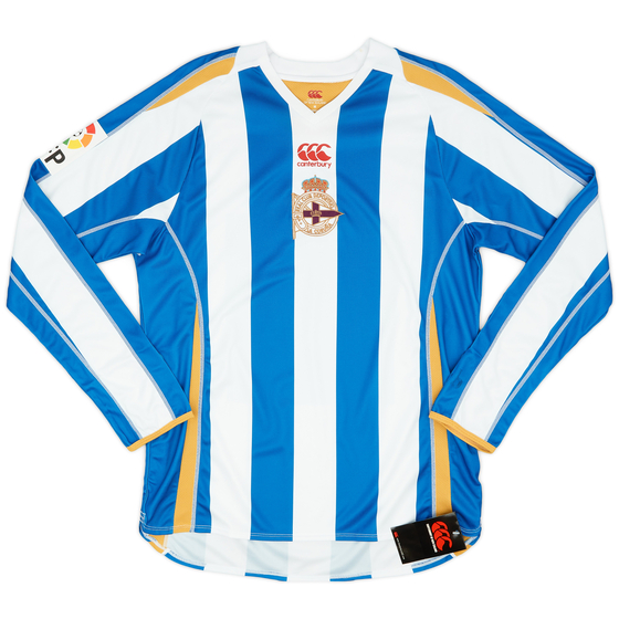 2008-09 Deportivo Home L/S Shirt (M)