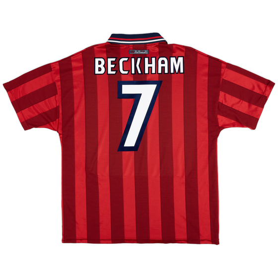1997-99 England Away Shirt Beckham #7 - 5/10 - (L)
