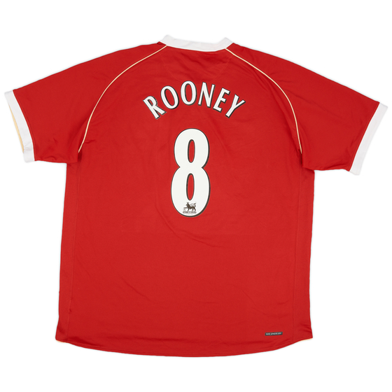 2006-07 Manchester United Home Shirt Rooney #8 - 8/10 - (XXL)