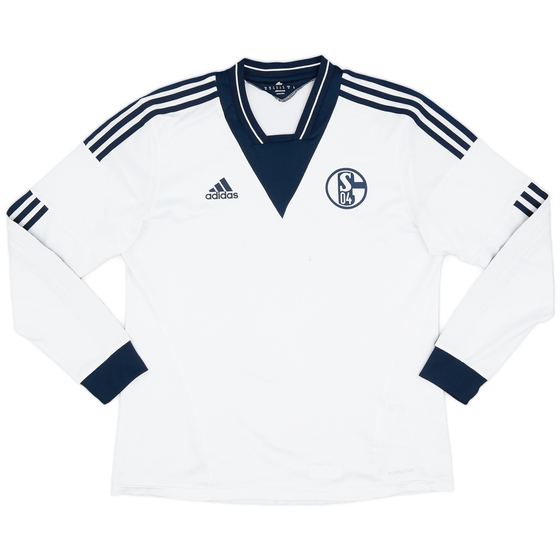 2013-15 Schalke Player Issue Away L/S Shirt - 8/10 - (XL)