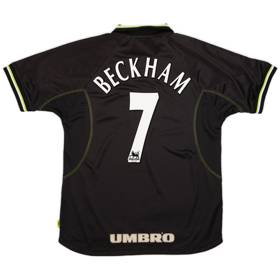 1998-99 Manchester United Third Shirt Beckham #7 - 8/10 - (L)