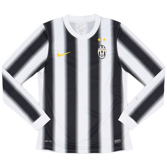 2011-12 Juventus Player Issue Home L/S Shirt - 6/10 - (M)